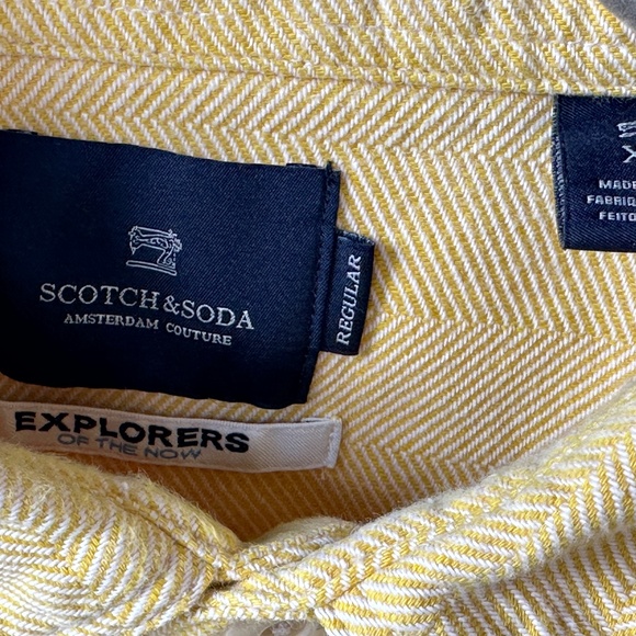 Mens Scotch & Soda - long sleeve shirt in butter yellow, XL - Picture 6 of 11